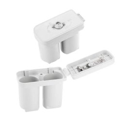 Boîte à piles universelle pour chauffe-eau à gaz Double compartiment en plastique blanc