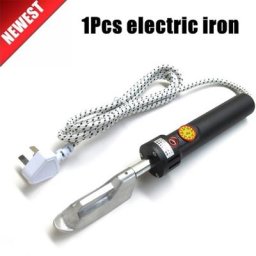 Mini fer électrique réglable pour vêtements en cuir 220V 150W Liqu350C degrés 87mm x 27mm