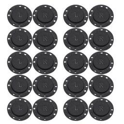 Boutons de couture ronds colorés 10 paires fermeture pour sac facile à utiliser