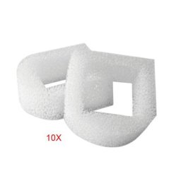 Pré-filtre en mousse pour fontaine à eau pour animaux de compagnie acier inoxydable 360 Annie