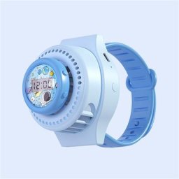Montre électronique de dessin animé pour enfants petit ventilateur montre chronographe mini