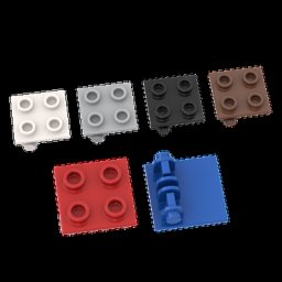 Blocs de construction en briques 2x2 10 pièces assemblage de particules 6134 3941 bricolage