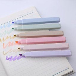 Stylo structurels ent coloré à tête oblique surligneur marqueur de grand volume outils d'écriture