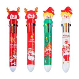 Stylo à bille coloré rétractable stylo d'écriture de Noël pour enfants récompenses des étudiants