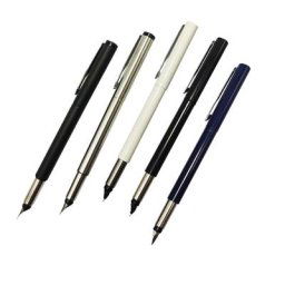 Stylo à Plume Noir et Brcorporelle en Métal pour Étudiant Écriture Bureau École Cadeau