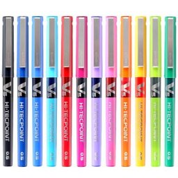 Stylos à bille pilote V5 Hi Tecpoint Stick encre liquide pointe Extra Fine (0.5mm) grande