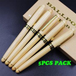 Stylo en bois recyclé pour bureau et école stylo à encre gel stylos à bille haute qualité rouge