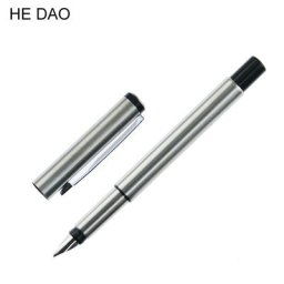 HE DAO-Stylo Plume Vector en Métal Argenté de 0.5mm Stylos à Corps Entièrement D.lique Cadeau