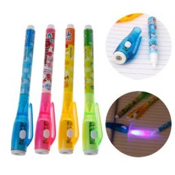 Stylo à encre Invisible avec marqueur magique 4 pièces pour enfants pour messages secrets