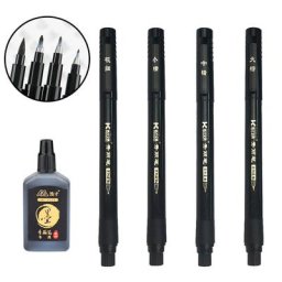Stylo de Calligraphie à Cheveux Doux avec Ligne à Crochet Fournitures Scolaires et de Bureau 5