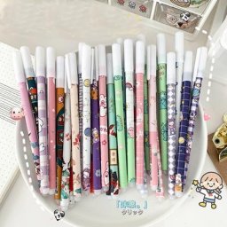 Stylos à Gel d'encre bleu 0.5mm ensemble de 3/12 pièces/lot stylo neutre effaçable mignon