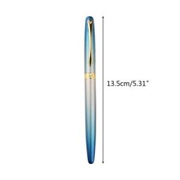 Stylo à plume en métal pour Signature couleur dégradée fournitures de calligraphie C90C