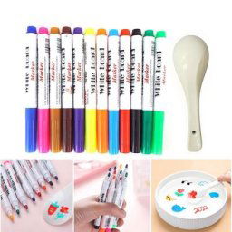 Ensemble de marqueurs magiques flottants pour enfants stylo effaçable peinture dessin à l'eau