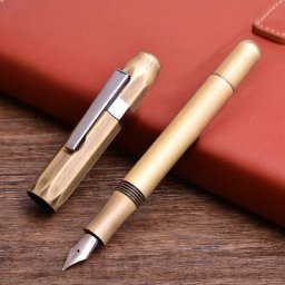 Stylo plume vintage en métal pour étudiants stylos portables rétro bureau école de commerce