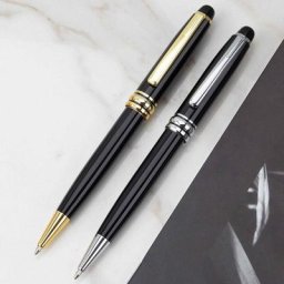 Stylo à bille en métal pour hommes d'affaires Design classique Signature cadeau peut créer un