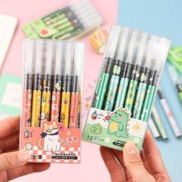 Stylo Gel à séchage rapide pour fille mignon stylo liquide à Signature liquide chat Animal