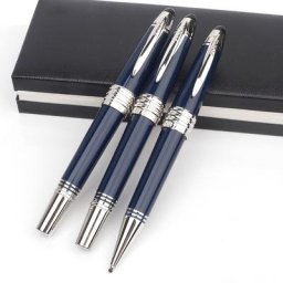 Personnages MB de luxe John F. Kennedy-Meilleur stylo à bille en métal bleu foncé rmatérielle