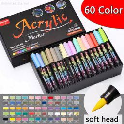 Stylos marqueurs acryliques pour la peinture à l'encre fournitures d'art papeterie pour enfants