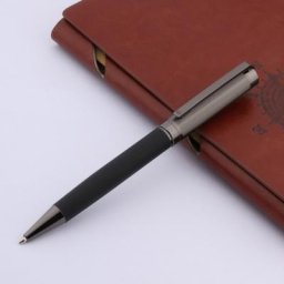 Stylo à bille gris en fibre de carbone nouveau matériau Sculpture motif cadeau