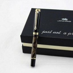 Jinhao-Stylo plume à encre de luxe haute qualité 500 plein métal clip doré