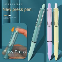 0.38mm Fontaine Stylo Presse Type D'encre Stylo Rétractable Plume Convertisseur Calligraphie Stylo