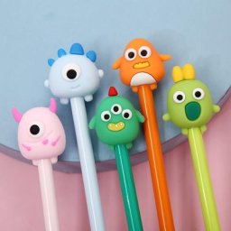 Stylos à encre gel en silicone souple 3 pièces/lot fournitures d'écriture pour école et bureau