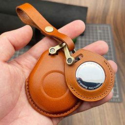 Étui en cuir véritable Smart Key Fob Cover porte-clés avec étui AirTag Harley Davidson X48 1200