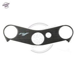 Étui à autocollants en fibre de carbone pour moto motif Top Triple Clamp Yamaha YZF1000 R1 2004