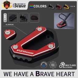 Support de Béquille Latérale de Pied de Moto Extension de Coussin Plaque de Support pour Suzuki