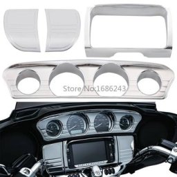 Panneau de jauge chromé HurtingSurround couverture arina kit de garniture pour Harley Electra