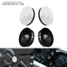 Boulons de couverture de capuchons de bras oscillant de moto noir chrome Harley Night plus