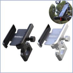 Support de téléphone portable pour vélo guidon de moto en alliage d'aluminium 360 degrés