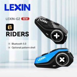 Interphone 2022 LX-G2 pour casque de moto Casque Bluetooth Conception à gros bouton et jusqu'à une