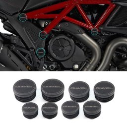 Accessoires de moto décoratifs pour Ducati Diavel 2011 – 2018 cadre en carbone et titane foncé