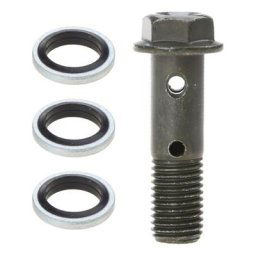 Vis creuse de frein de moto M10 x 1.25 Double boulon Banjo pour Honda Yamaha Suzuki
