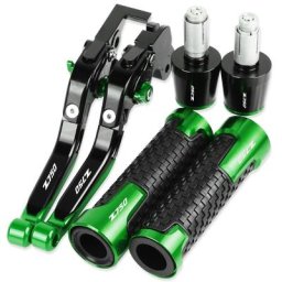 Leviers de frein et d'embrayage en aluminium pour moto poignées de guidon extrémités pour KAWASAKI