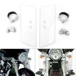 Déflecteurs de Fourche de Moto Pare-Brise Universel pour Honda Kawasaki Suzuki Yamaha Shadow A