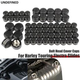 Couvercle de tête de boulon pour Harley Touring Softail 2017 – 2020 62 pièces capuchon de vis pour