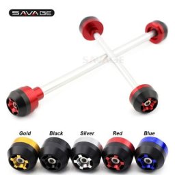 Curseur de collision de fourche d'essieu avant arrière accessoires de moto pour Aprilia Shiver 900
