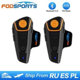Fodsports BT-S2 Pro casque de moto interphone moto casque sans fil bluetooth étanche 1000m BT 5.0