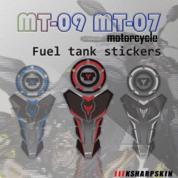 Autocollant 3D en arête de poisson pour moto YAMAHA MT09 MT07 anti-collision pour réservoir de