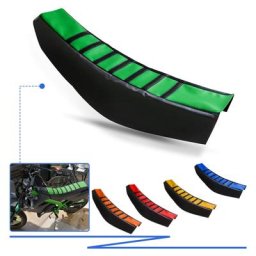 Housse de siège souple en caoutchouc et cuir pour moto pour Kawasaki KX KLX KDX 65 85 100 125 150