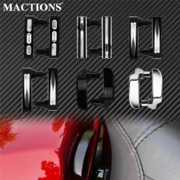 Lève-couvercle de sacoche de moto en aluminium noir/chrome 2 pièces pour Harley Touring Electra