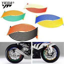 Bande autocollante pour roue de moto accessoires de vélo 16 bandes 17 "" 18"" HONDA Words M