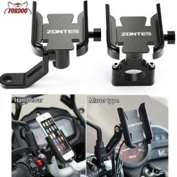 Zontes – support de guidon de téléphone portable miroir CNC pour t310 2310R 310X 310M ZT310R G1