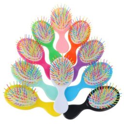 Peigne à cheveux en plastique pour bébés garçons et filles brosse à cheveux pour enfants portable