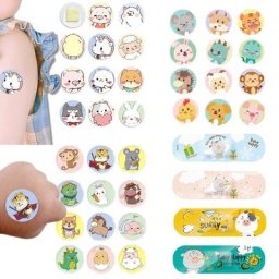 Pansement Adhésif Rond pour Enfant Seringue d'Injection de Vaccin Patch pour Trou d'Orifice