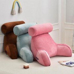 Coussin de dossier en peluche pour canapé oreiller de lit grand dossier soutien lombaire chaise