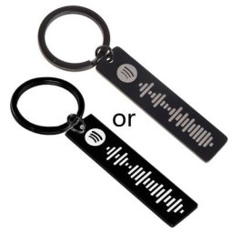 Porte-clés avec codes décoratifs cadeaux romantiques occasion comme fête de mariage