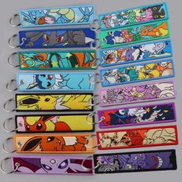 Porte-clés de broderie elfe pour hommes porte-clés de voitures accessoires d'anime cadeaux de
